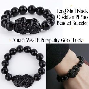 Black Gold Pi Xiu Yao Prosperity Wealth Bracelet